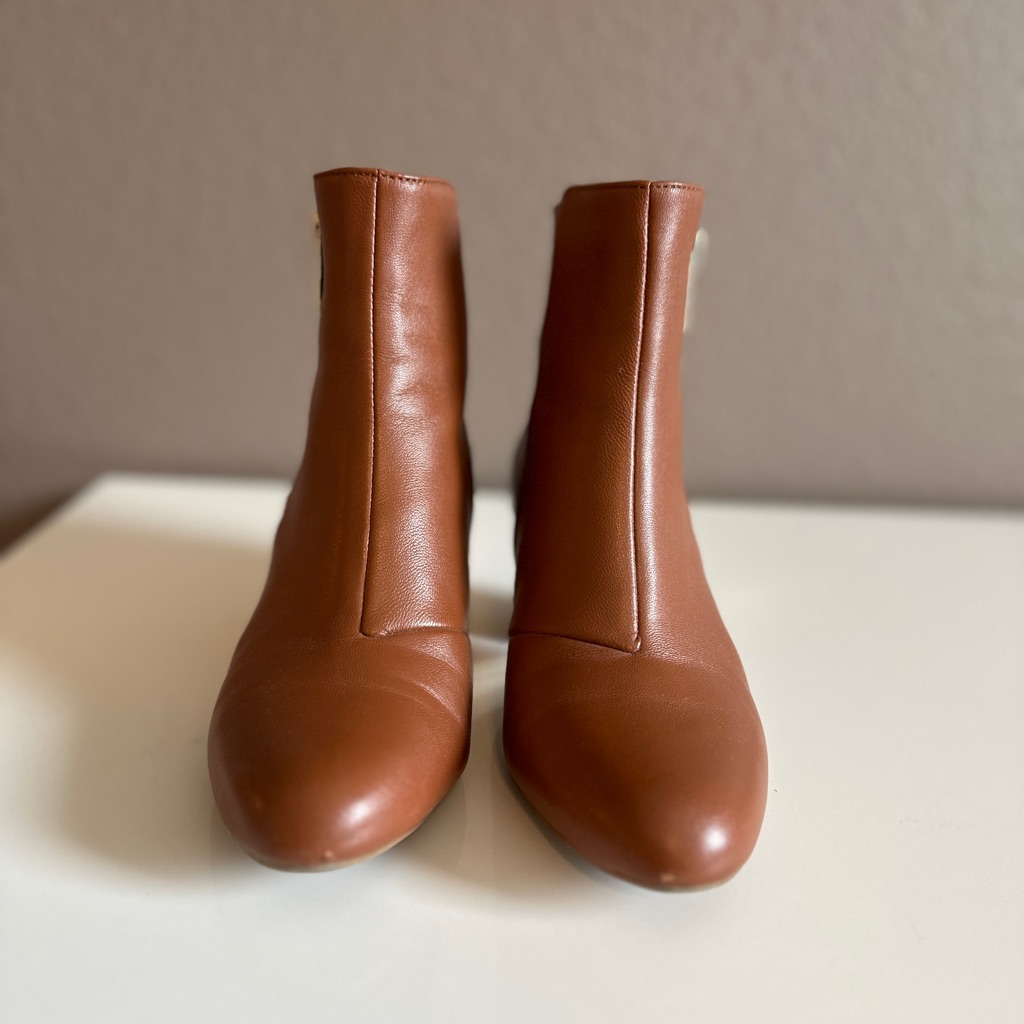 Dkny Brown Leather Booties
